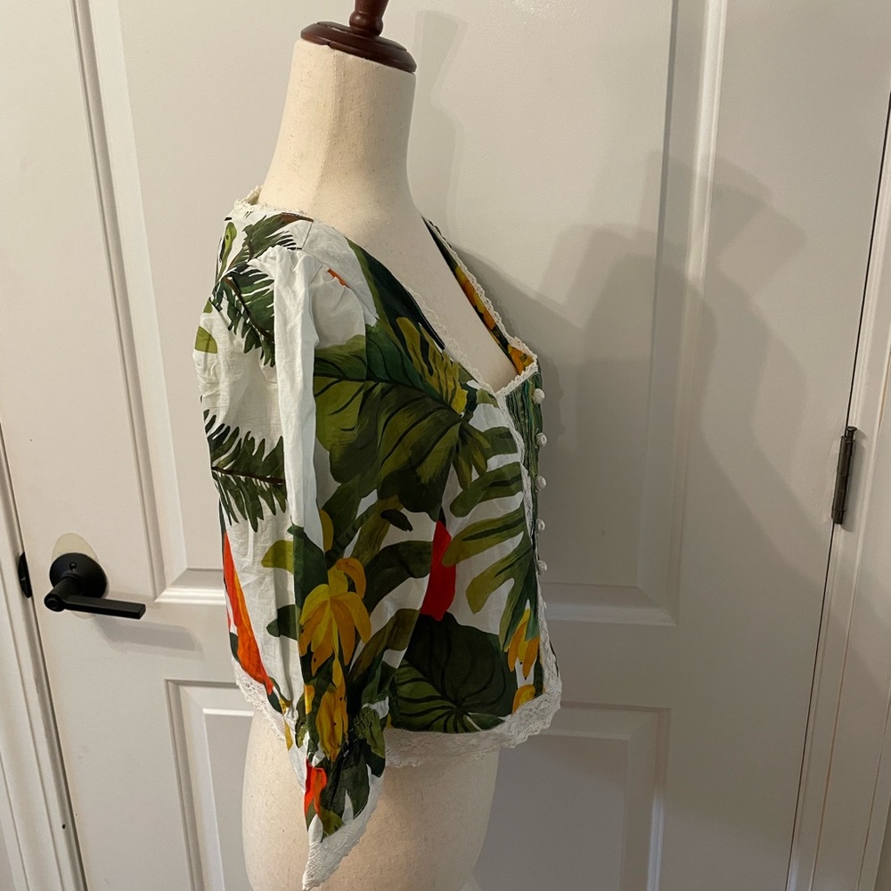 Farm Rio White Cocoa Forest Blouse - Picture 5 of 16